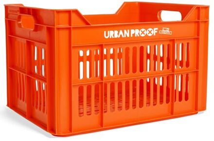 No Brand UrbanProof Urban proof fietskrat recycled kunststof 30l oranje 40x30x25 cm