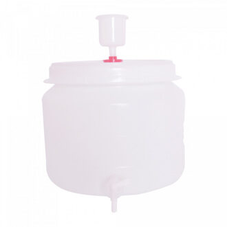 No Brand Vat plastic rond 30l met waterslot en kraan