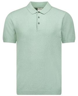No Excess 23210244 pullover short sleeve polo solid re Mintgroen