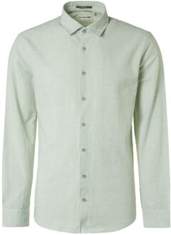 No Excess 23450215 shirt 2 coloured with linen Mintgroen - XL