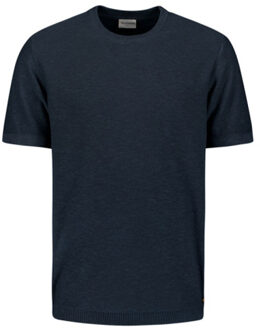 No Excess 27230262 pullover short sleeve crewneck soli Grijs - XXXL