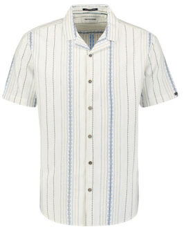 No Excess 27490341 shirt short sleeve revers collar Wit - XXL