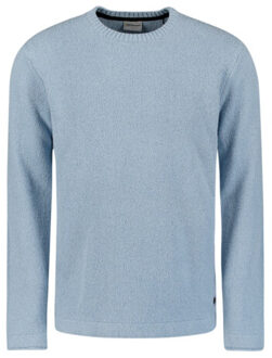 No Excess 29210943 pullover crewneck frote relax fit Blauw - XL