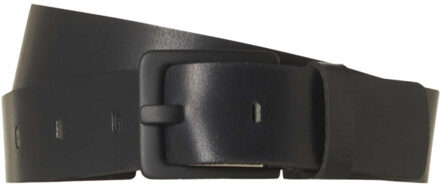 No Excess Belt leather buckle black - maat 105 Zwart