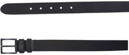 No Excess Belt leather buckle black - maat 85 Zwart