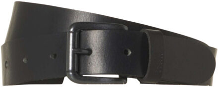 No Excess Belt leather buckle black Zwart - 105