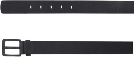 No Excess Belt leather buckle black Zwart - 85