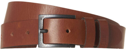 No Excess Belt leather buckle camel - maat 95 Bruin