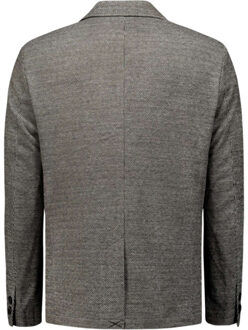 No Excess Blazer stretch jersey melange black Zwart - 50