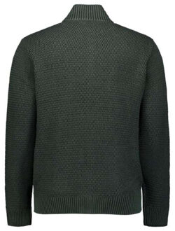 No Excess Cardigan 2 coloured melange dark green Groen - XXL