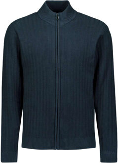 No Excess Cardigan full zip relief night Blauw - M