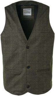 No Excess Gilet jersey stretch check taupe Bruin - 52
