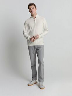 No Excess Half Zip Trui Kit Melange Off-White - L,M,XL,XXL