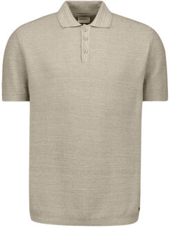 No Excess Heren polo 31220245 044 taupe - maat S Beige