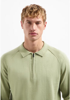 No Excess Heren polo trui 29230962sn 197 light moss Groen - S