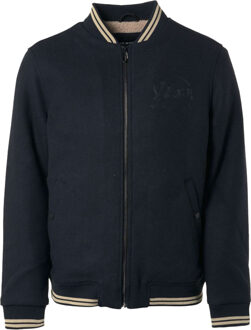 No Excess Jacket bomber fit with wool 2 colou dark night Blauw - L