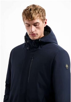 No Excess Jacket long soft shell night Blauw