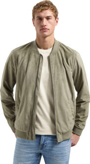 No Excess Jacket short fake suede light moss Bruin - XXL