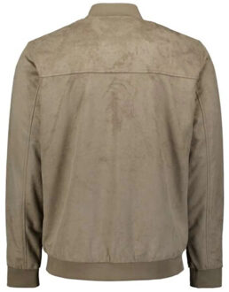 No Excess Jacket short fake suede light moss Bruin