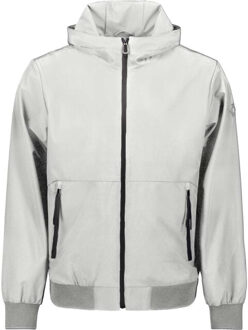 No Excess Jacket short fit hooded chalk - maat XL Grijs