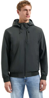 No Excess Jacket short fit hooded dark steel Groen - XL