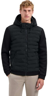 No Excess Jacket short fit sealed hooded knit black Zwart - M