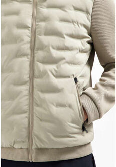 No Excess Jacket short fit sealed hooded knit stone Beige - XXXL