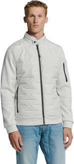 No Excess Jacket short fit sealed knitted mix chalk Grijs - XL