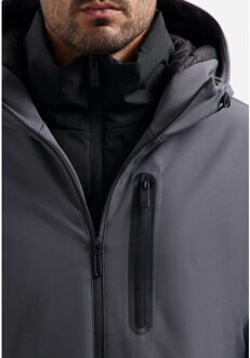 No Excess Kai jacket asphalt - maat S Grijs