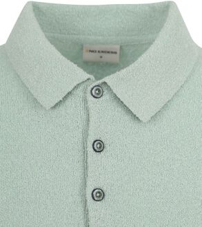 No Excess Knitted Poloshirt Structuur Groen - 3XL,L,M,XXL