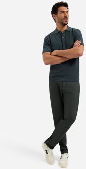 No Excess Knitted Slub Poloshirt Dark Steel Donkerblauw - 3XL,L,M,XL,XXL