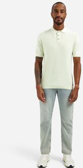 No Excess Knitted Slub Poloshirt Lichtgroen - 3XL,L,M,XL