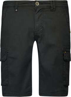 No Excess Korte broek cargo garment dyed motorblack Zwart - 31