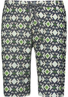 No Excess Korte broek met print allover night Blauw