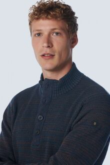 No Excess Mocker Trui Navy Melange Donkerblauw - 3XL,L,XXL