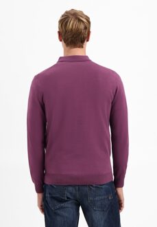 No Excess No Excess Pullover Polo Zip Dark Wine  XL Paars, Bordeaux