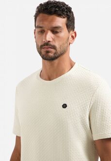 No Excess No-Excess T-Shirt Jacquard Ecru Off-White - 3XL,L,M,XL,XXL