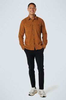 No Excess Overhemd Corduroy Caramel Oranje - XXL