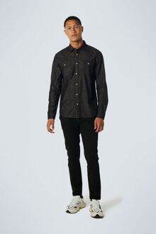 No Excess Overhemd Denim Twill Antraciet - L,XL