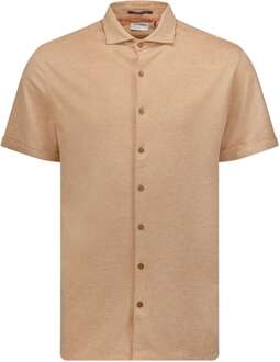 No Excess Overhemd korte mouw jersey stretch desert Khaki - XL