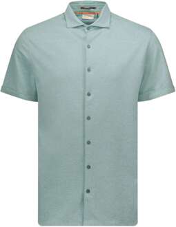 No Excess Overhemd korte mouw jersey stretch mint Groen - XL