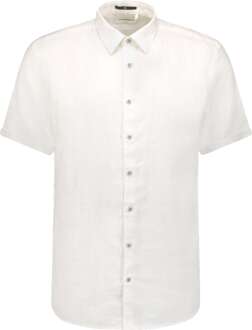 No Excess Overhemd korte mouw linnen white Wit - XL