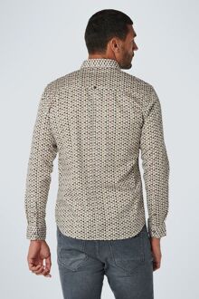 No Excess Overhemd Patroon Groen - M,XXL
