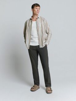 No Excess Overhemd Streep Beige - L,M,XL,XXL