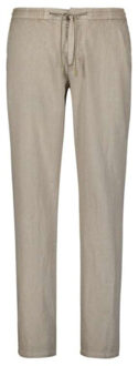 No Excess Pants with linen garment dyed light desert Kaki - XL
