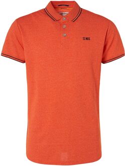 No Excess Polo Garment Dye Oranje - XXL