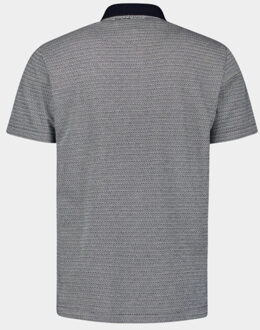 No Excess Polo korte mouw polo 2 coloured jacquard 27380350/096 Blauw - XXL