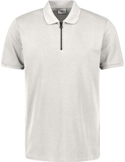 No Excess Polo liquid finished cotton chalk Grijs - XXL