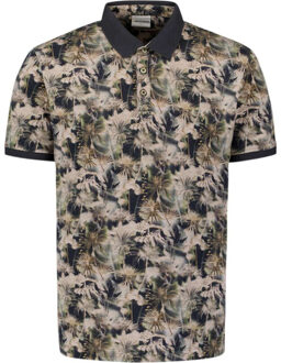 No Excess Polo pique allover printed mint Groen - XL