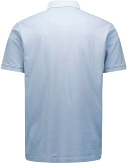 No Excess Polo pique garment dyed dusty blue Veelkleurig - M